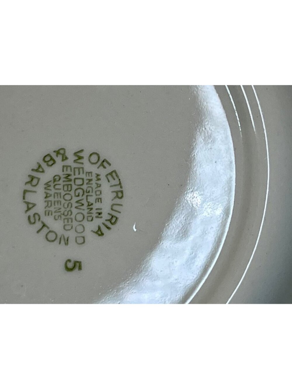 Set of 4 Wedgwood  Fruit Dessert Bowls 5" Lavender On Cream Plain Edge Embossed - Picture 11 of 16